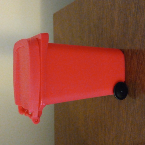 Red Waste Can Storage Container - Picture 5 of 8